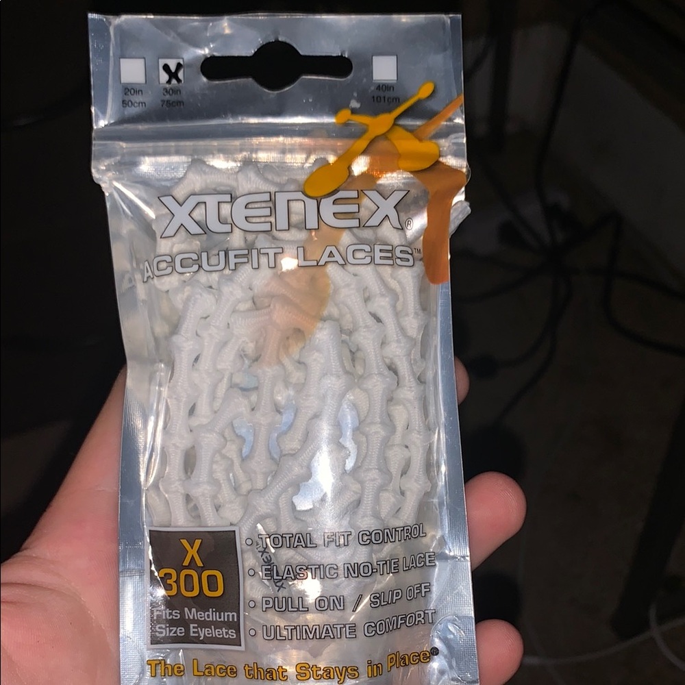 Xtenex Accufit Elastic Laces in White